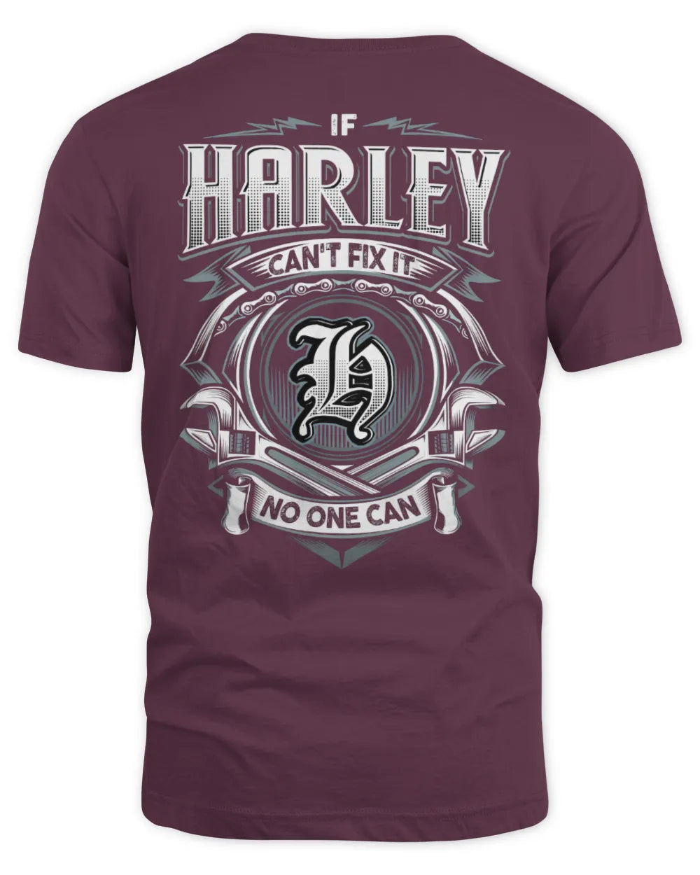 HARLEY AP81-K4-626 - Personalized Ahmed Quote Apparel “If Ahmed Can't Fix It, No One Can” - Unisex Standard T-Shirt - Maroon