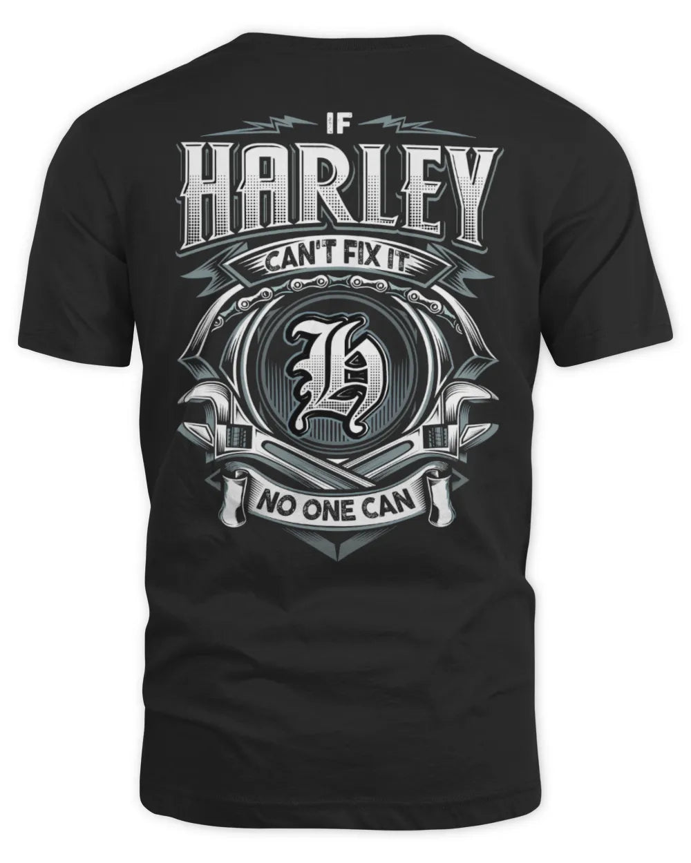 HARLEY AP81-K4-626 - Personalized Ahmed Quote Apparel “If Ahmed Can't Fix It, No One Can” - Unisex Standard T-Shirt - Black