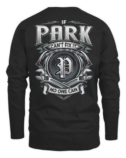PARK AP81-K4-626 - Personalized Ahmed Quote Apparel “If Ahmed Can't Fix It, No One Can” - Men's Long Sleeved T-Shirt - Black