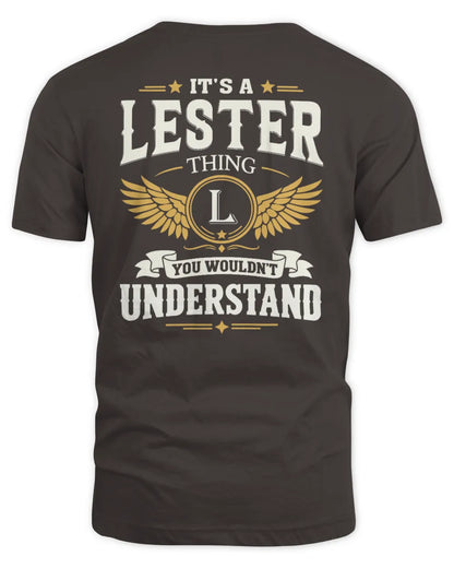 LESTER KT06-M008 It’s a [NAME] Thing – You Wouldn’t Understand | Personalized Vintage T-Shirt - Unisex Standard T-Shirt - Dark Chocolate