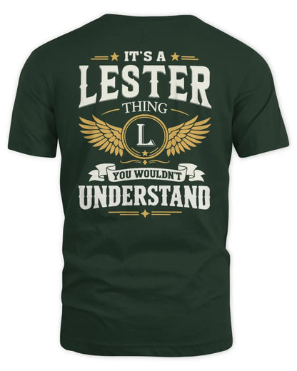 LESTER KT06-M008 It’s a [NAME] Thing – You Wouldn’t Understand | Personalized Vintage T-Shirt - Unisex Standard T-Shirt - Forest Green
