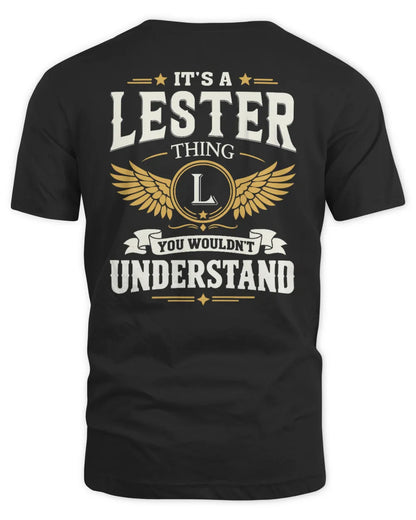 LESTER KT06-M008 It’s a [NAME] Thing – You Wouldn’t Understand | Personalized Vintage T-Shirt - Unisex Standard T-Shirt - Black