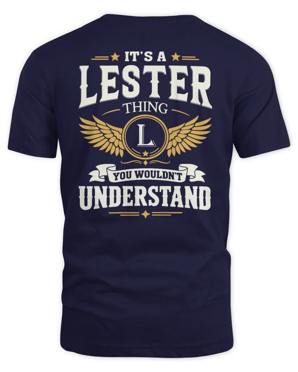 LESTER KT06-M008 It’s a [NAME] Thing – You Wouldn’t Understand | Personalized Vintage T-Shirt - Unisex Standard T-Shirt - Navy