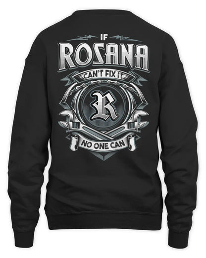 ROSANA AP81-K4-626 - Personalized Ahmed Quote Apparel “If Ahmed Can't Fix It, No One Can” - Unisex Sweatshirt - Black