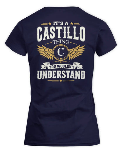 CASTILLO KT06-M008 It’s a [NAME] Thing – You Wouldn’t Understand | Personalized Vintage T-Shirt - Women's Standard T-Shirt - Navy