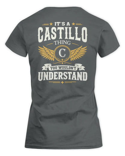 CASTILLO KT06-M008 It’s a [NAME] Thing – You Wouldn’t Understand | Personalized Vintage T-Shirt - Women's Standard T-Shirt - Charcoal