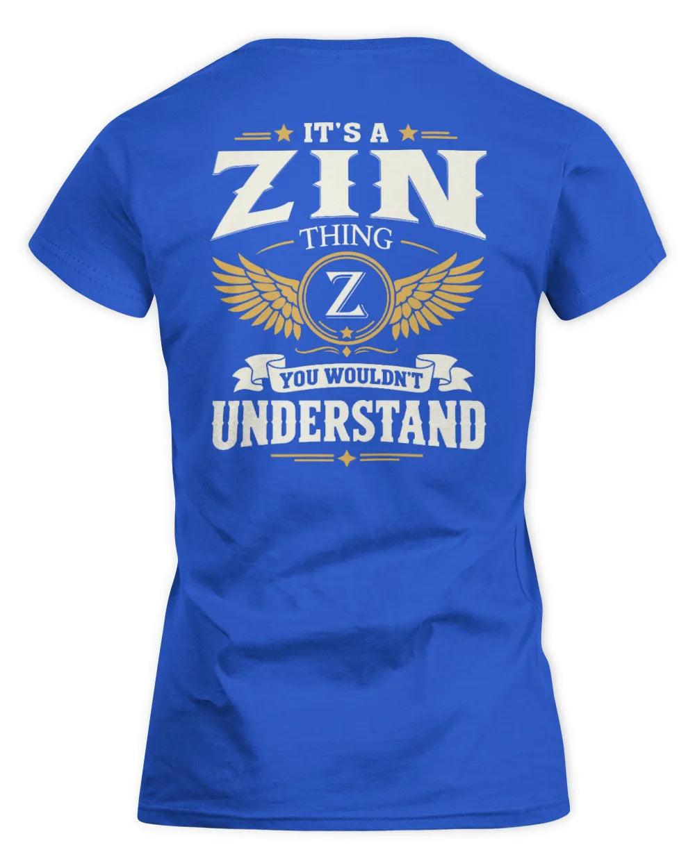 ZIN KT06-M008 It’s a [NAME] Thing – You Wouldn’t Understand | Personalized Vintage T-Shirt - Women's Standard T-Shirt - Royal