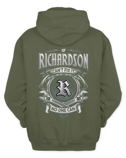 RICHARDSON AP81-K4-626 - Personalized Ahmed Quote Apparel “If Ahmed Can't Fix It, No One Can” - Unisex Hoodie - Military Green
