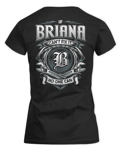 BRIANA AP81-K4-626 - Personalized Ahmed Quote Apparel “If Ahmed Can't Fix It, No One Can” - Women's Standard T-Shirt - Black