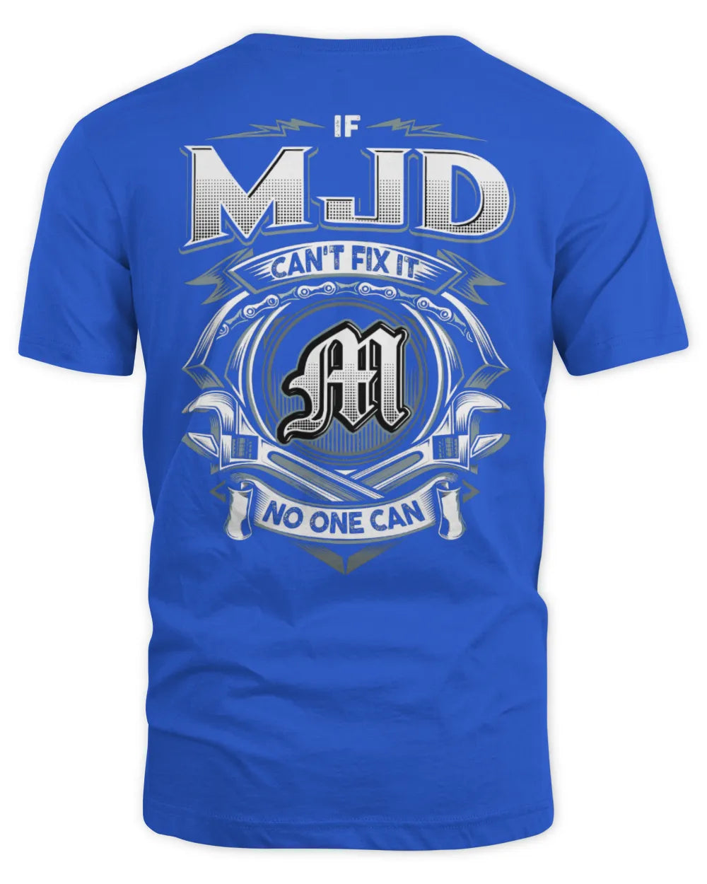 MJD AP81-K4-626 - Personalized Ahmed Quote Apparel “If Ahmed Can't Fix It, No One Can” - Unisex Standard T-Shirt - Royal