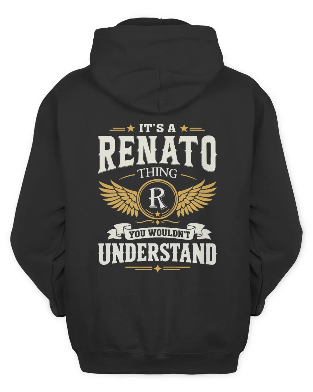 RENATO KT06-M008 It’s a [NAME] Thing – You Wouldn’t Understand | Personalized Vintage T-Shirt - Unisex Hoodie - Black