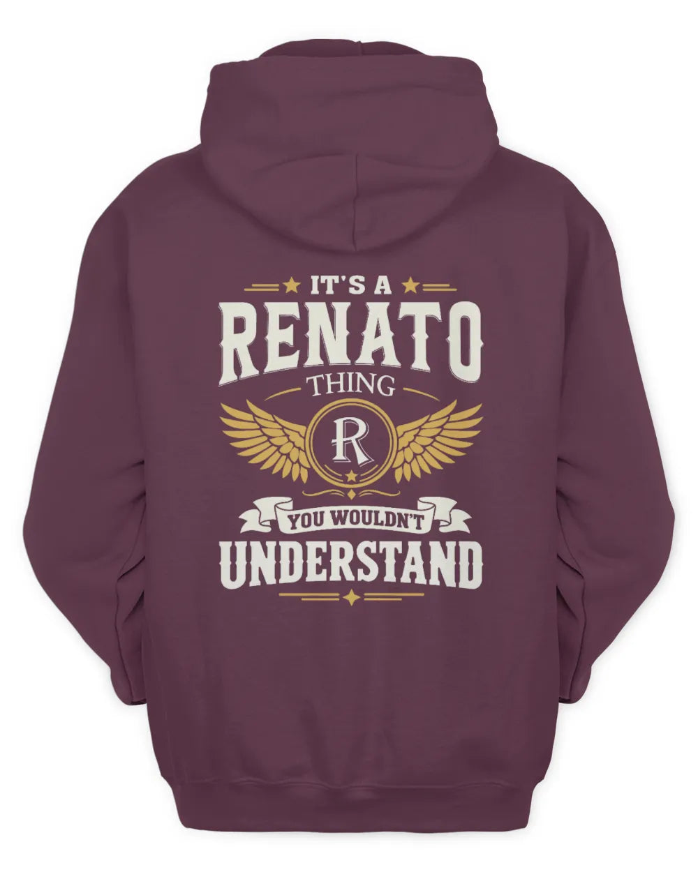 RENATO KT06-M008 It’s a [NAME] Thing – You Wouldn’t Understand | Personalized Vintage T-Shirt - Unisex Hoodie - Maroon