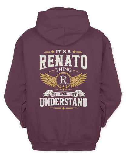 RENATO KT06-M008 It’s a [NAME] Thing – You Wouldn’t Understand | Personalized Vintage T-Shirt - Unisex Hoodie - Maroon