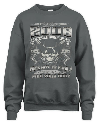 2008 HH89-K2 – Protective Family Quote T-Shirt - Unisex Sweatshirt - Charcoal