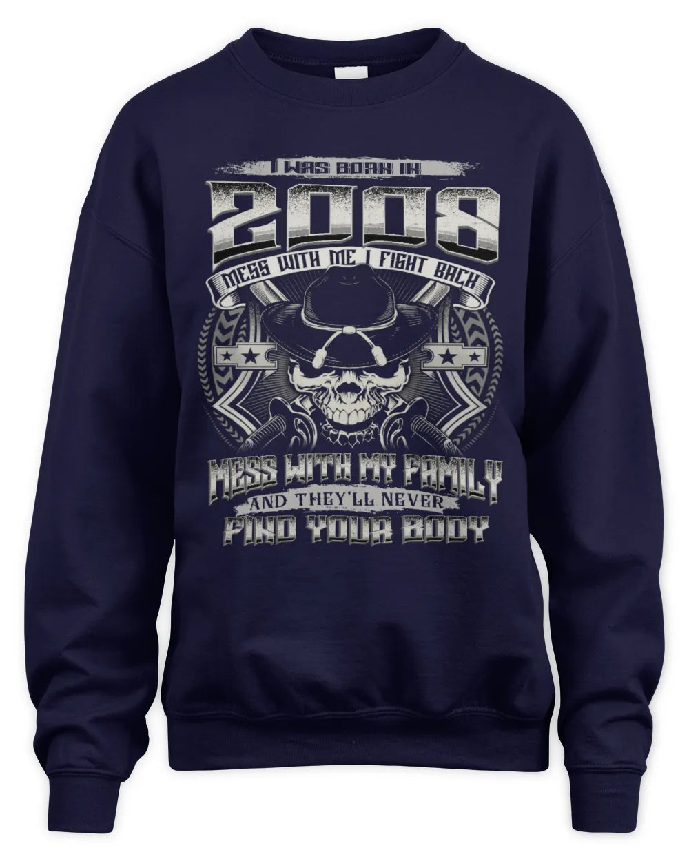 2008 HH89-K2 – Protective Family Quote T-Shirt - Unisex Sweatshirt - Navy