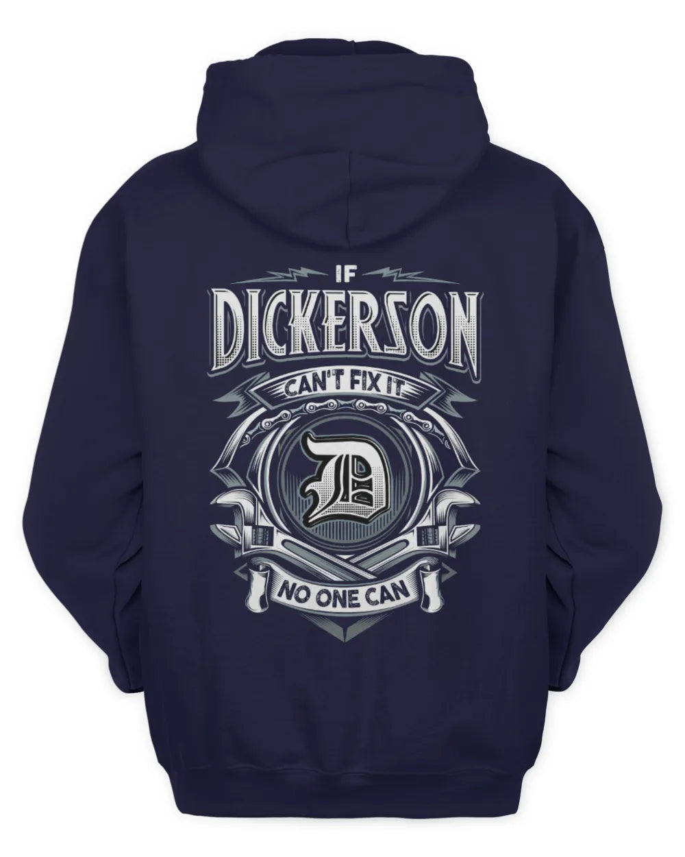 DICKERSON AP81-K4-626 - Personalized Ahmed Quote Apparel “If Ahmed Can't Fix It, No One Can” - Unisex Hoodie - Navy