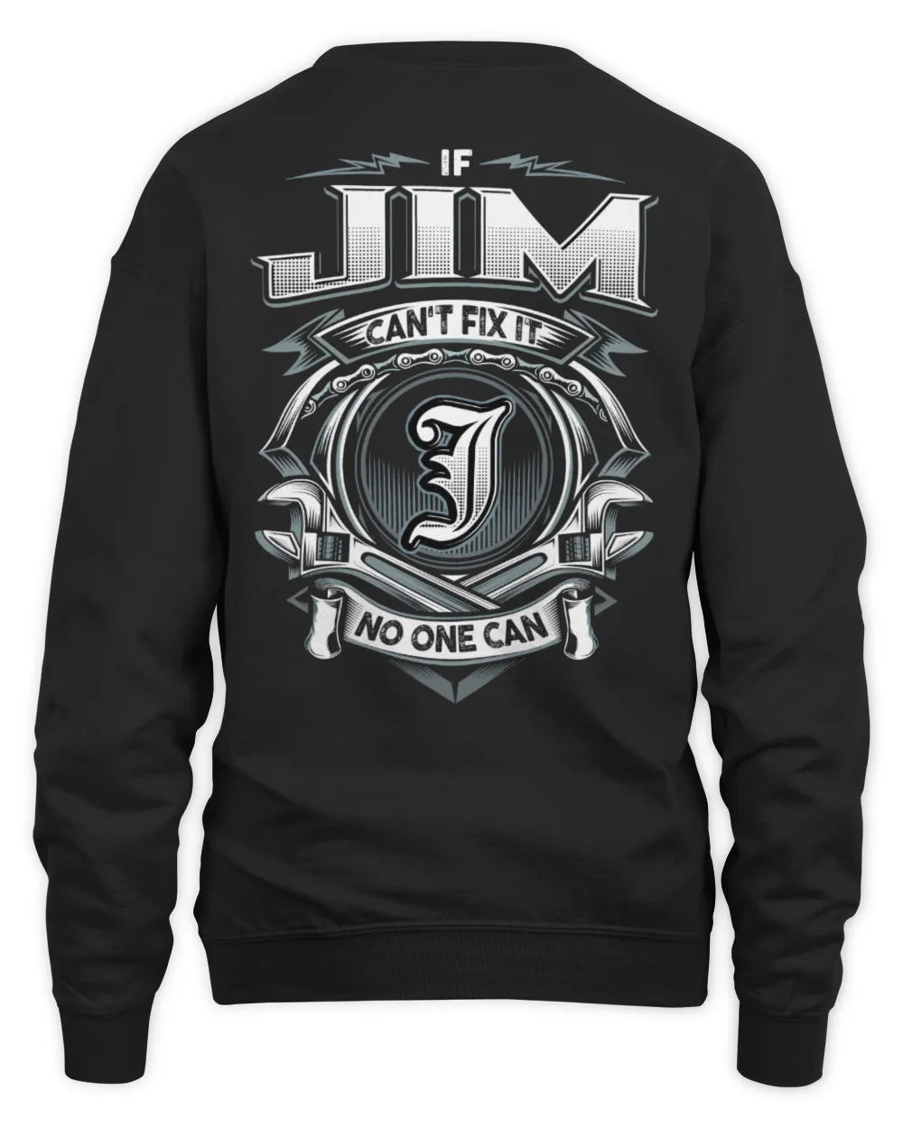 JIM AP81-K4-626 - Personalized Ahmed Quote Apparel “If Ahmed Can't Fix It, No One Can” - Unisex Sweatshirt - Black