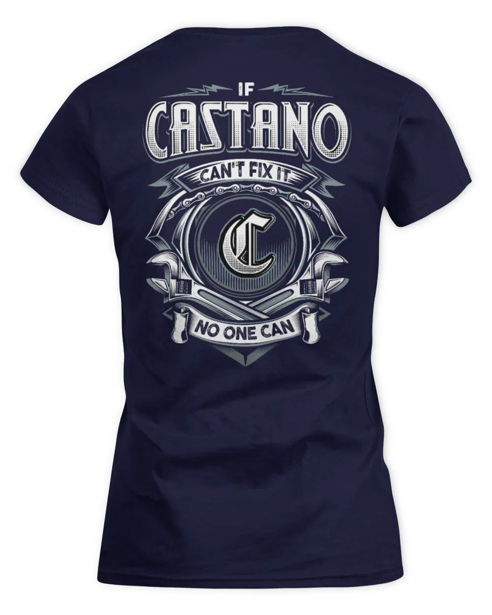 CASTANO AP81-K4-626 - Personalized Ahmed Quote Apparel “If Ahmed Can't Fix It, No One Can” - Women's Standard T-Shirt - Navy