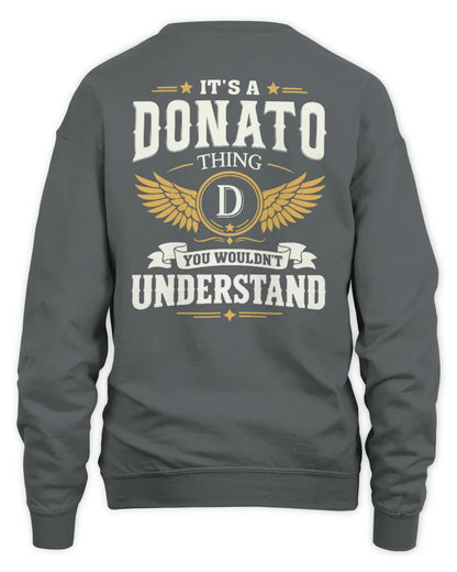 DONATO KT06-M008 It’s a [NAME] Thing – You Wouldn’t Understand | Personalized Vintage T-Shirt - Unisex Sweatshirt - Charcoal