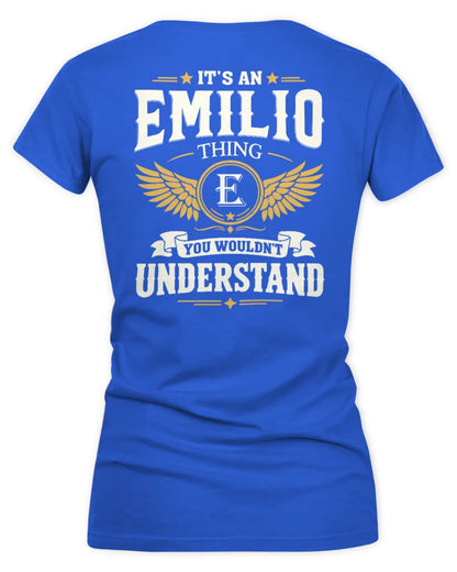 EMILIO KT06-M008 It’s a [NAME] Thing – You Wouldn’t Understand | Personalized Vintage T-Shirt - Women's V-Neck T-Shirt - Royal
