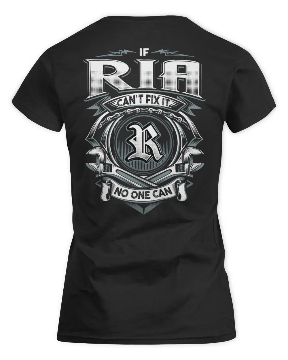 RIA AP81-K4-626 - Personalized Ahmed Quote Apparel “If Ahmed Can't Fix It, No One Can” - Women's Standard T-Shirt - Black