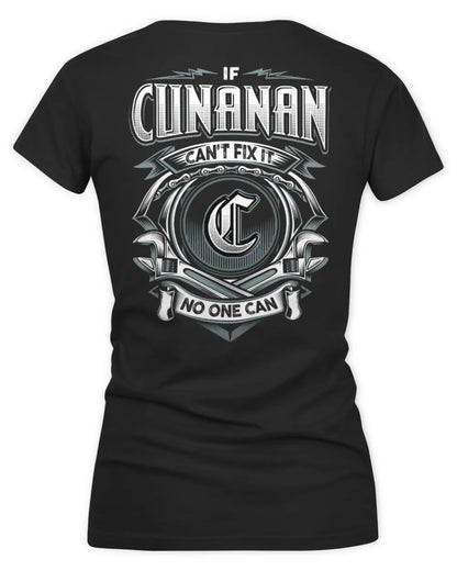 CUNANAN AP81-K4-626 - Personalized Ahmed Quote Apparel “If Ahmed Can't Fix It, No One Can” - Women's V-Neck T-Shirt - Black