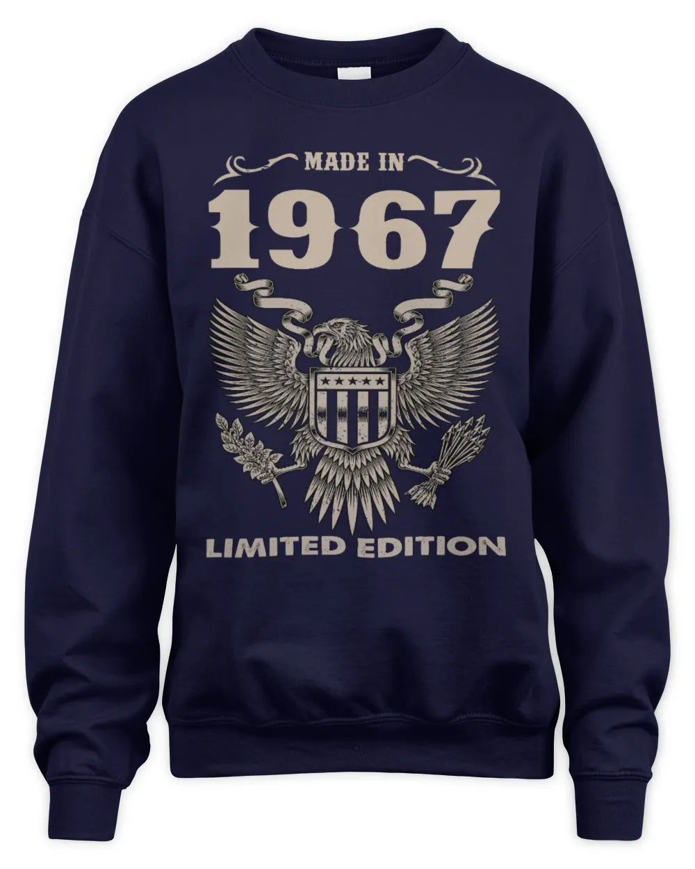 1967 HH89-K2 – Classic Birth Year Limited Edition T-Shirt - Unisex Sweatshirt - Navy