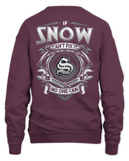 SNOW AP81-K4-626 - Personalized Ahmed Quote Apparel “If Ahmed Can't Fix It, No One Can” - Unisex Sweatshirt - Maroon