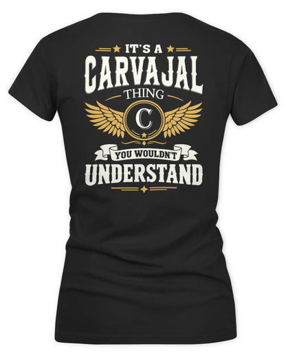 CARVAJAL KT06-M008 It’s a [NAME] Thing – You Wouldn’t Understand | Personalized Vintage T-Shirt - Women's V-Neck T-Shirt - Black