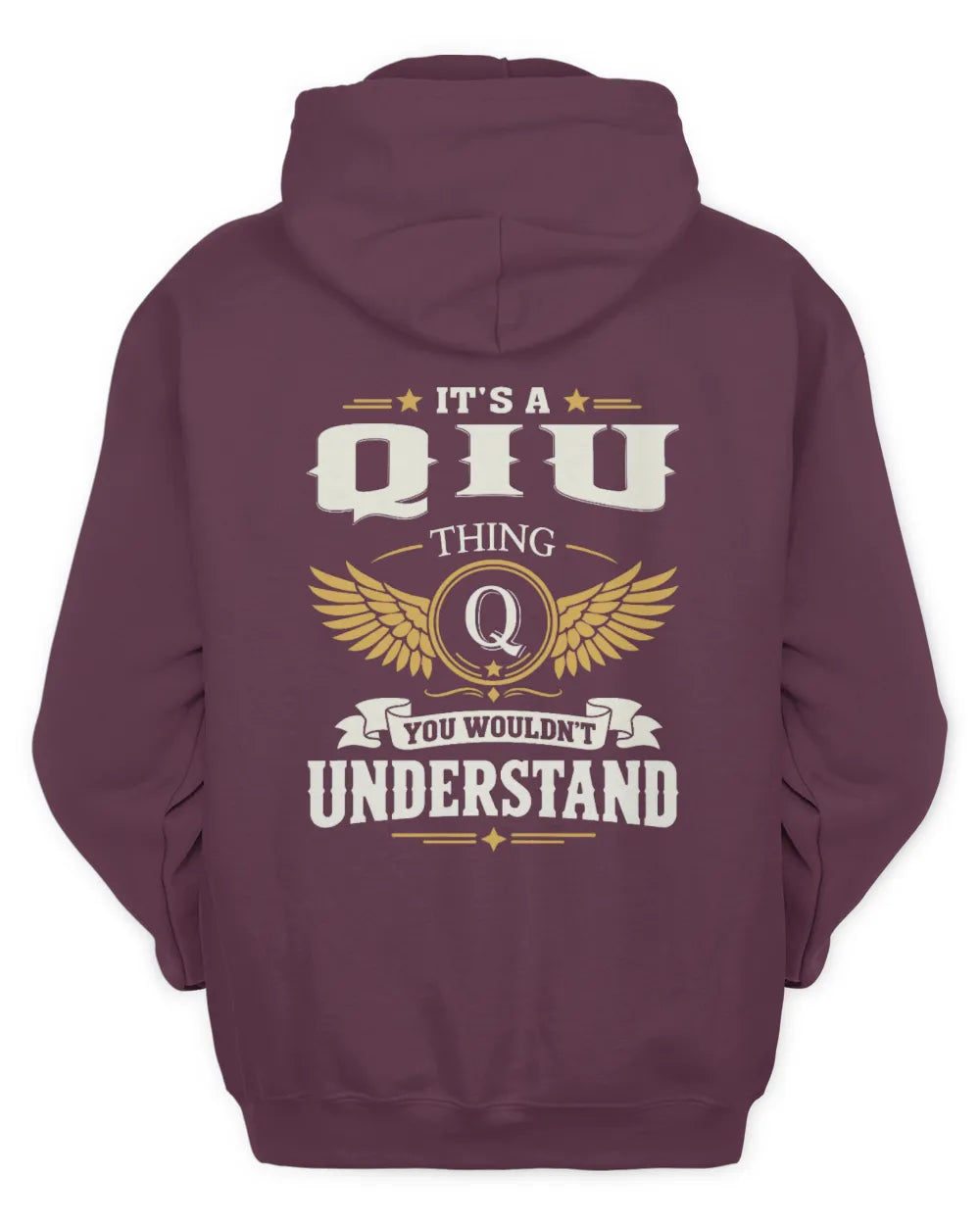 QIU KT06-M008 It’s a [NAME] Thing – You Wouldn’t Understand | Personalized Vintage T-Shirt - Unisex Hoodie - Maroon