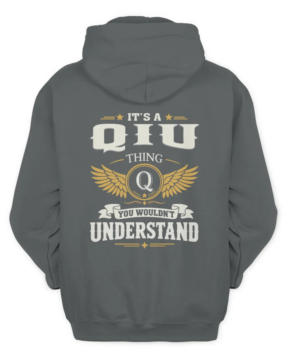 QIU KT06-M008 It’s a [NAME] Thing – You Wouldn’t Understand | Personalized Vintage T-Shirt - Unisex Hoodie - Charcoal