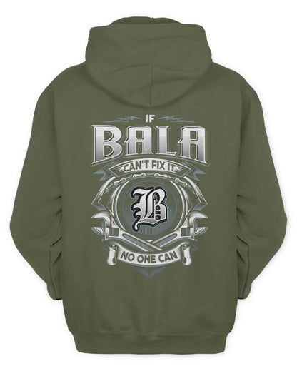 BALA AP81-K4-626 - Personalized Ahmed Quote Apparel “If Ahmed Can't Fix It, No One Can” - Unisex Hoodie - Military Green