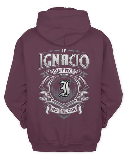IGNACIO AP81-K4-626 - Personalized Ahmed Quote Apparel “If Ahmed Can't Fix It, No One Can” - Unisex Hoodie - Maroon