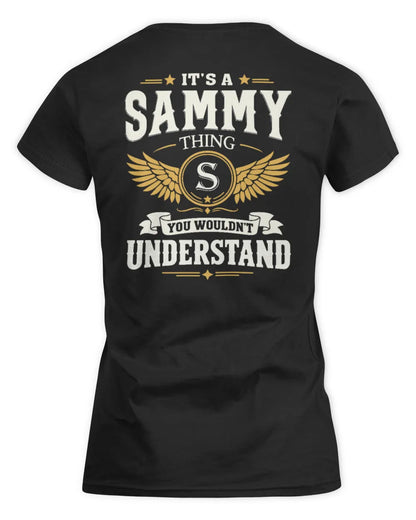 SAMMY KT06-M008 It’s a [NAME] Thing – You Wouldn’t Understand | Personalized Vintage T-Shirt - Women's Standard T-Shirt - Black