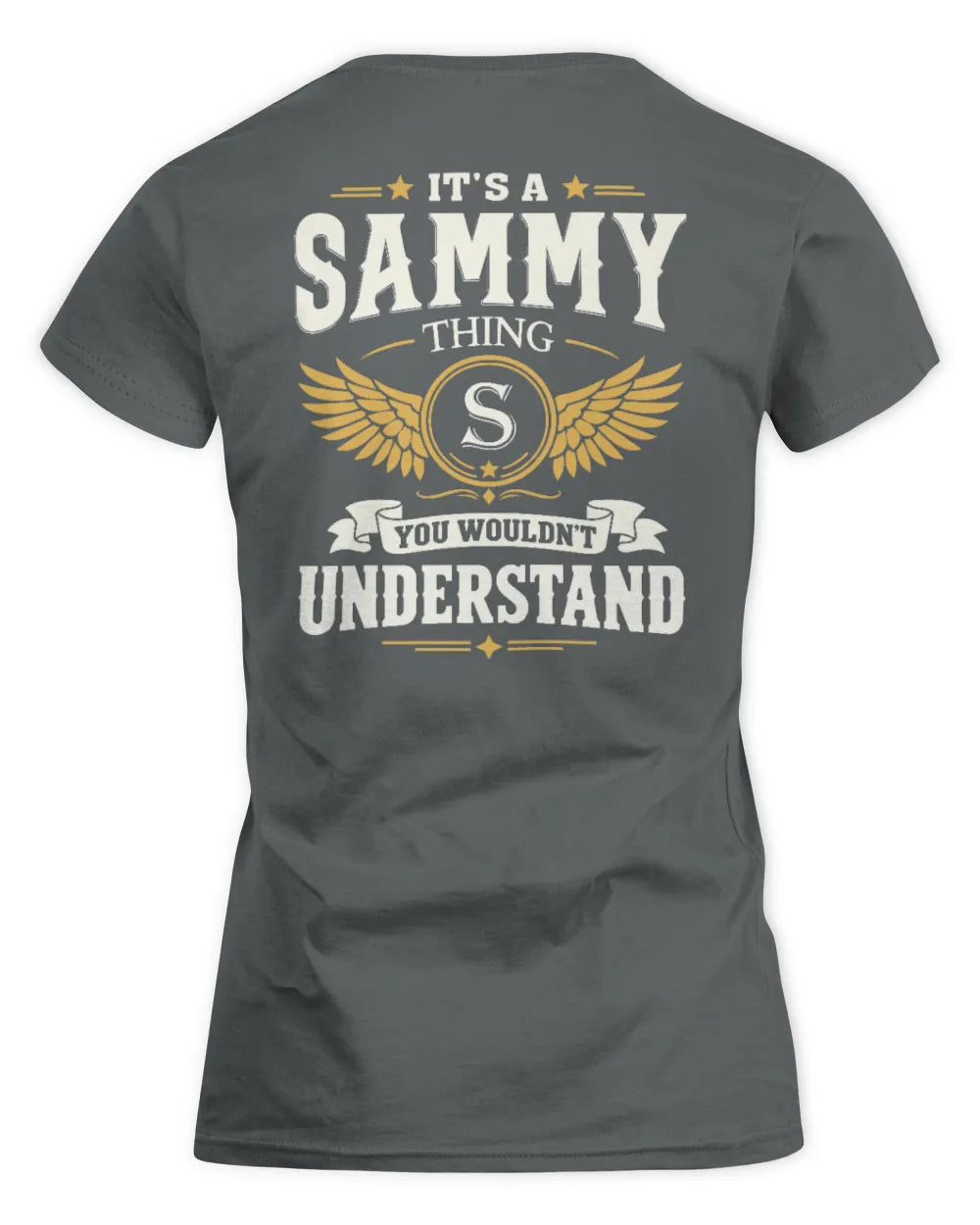SAMMY KT06-M008 It’s a [NAME] Thing – You Wouldn’t Understand | Personalized Vintage T-Shirt - Women's Standard T-Shirt - Charcoal