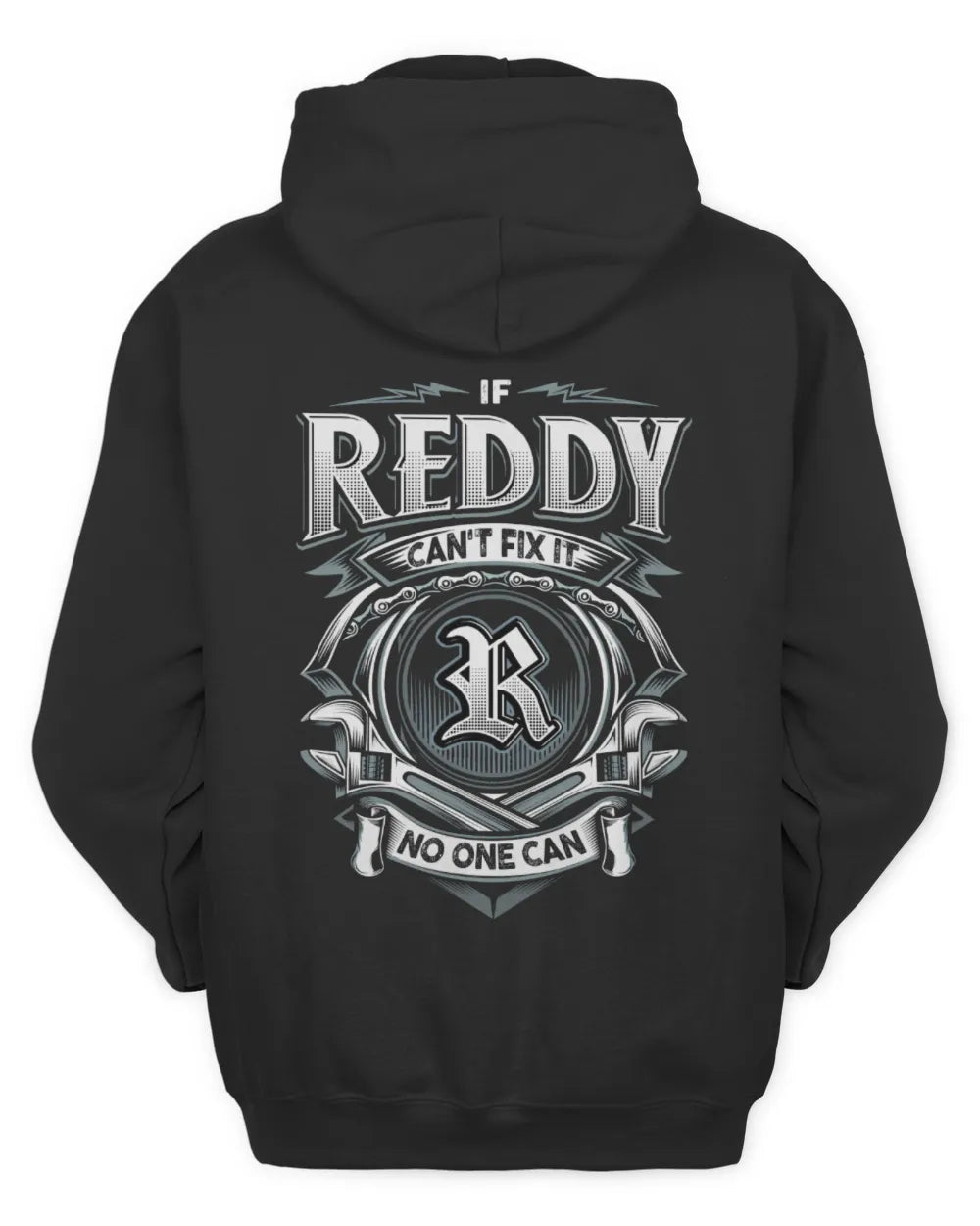 REDDY AP81-K4-626 - Personalized Ahmed Quote Apparel “If Ahmed Can't Fix It, No One Can” - Unisex Hoodie - Black