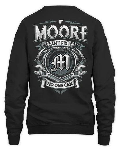 MOORE AP81-K4-626 - Personalized Ahmed Quote Apparel “If Ahmed Can't Fix It, No One Can” - Unisex Sweatshirt - Black