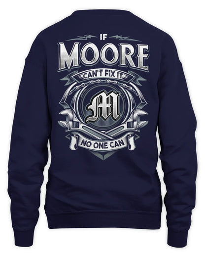 MOORE AP81-K4-626 - Personalized Ahmed Quote Apparel “If Ahmed Can't Fix It, No One Can” - Unisex Sweatshirt - Navy