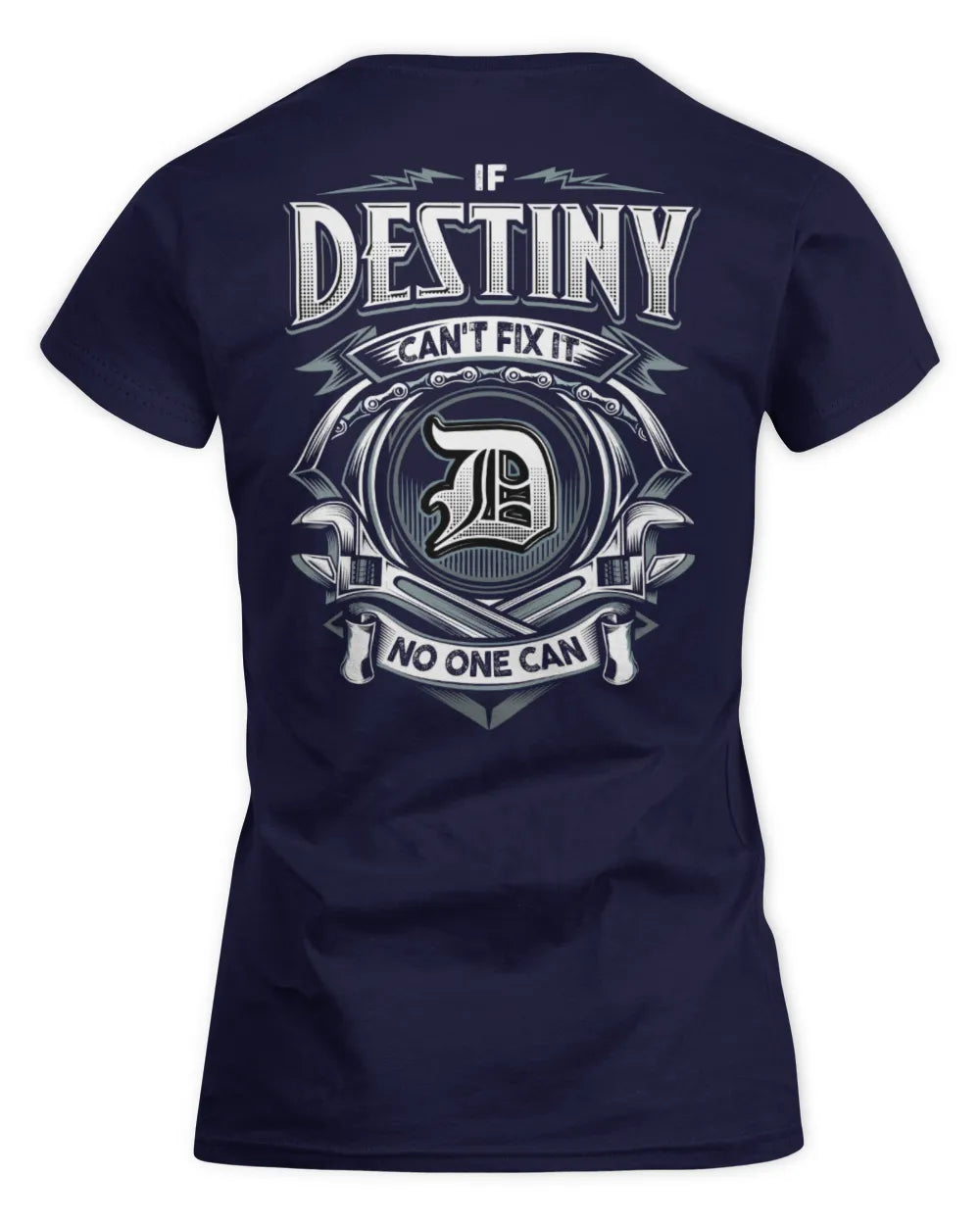 DESTINY AP81-K4-626 - Personalized Ahmed Quote Apparel “If Ahmed Can't Fix It, No One Can” - Women's Standard T-Shirt - Navy