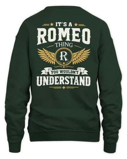 ROMEO KT06-M008 It’s a [NAME] Thing – You Wouldn’t Understand | Personalized Vintage T-Shirt - Unisex Sweatshirt - Forest Green
