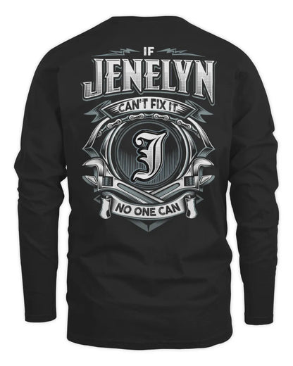 JENELYN AP81-K4-626 - Personalized Ahmed Quote Apparel “If Ahmed Can't Fix It, No One Can” - Men's Long Sleeved T-Shirt - Black
