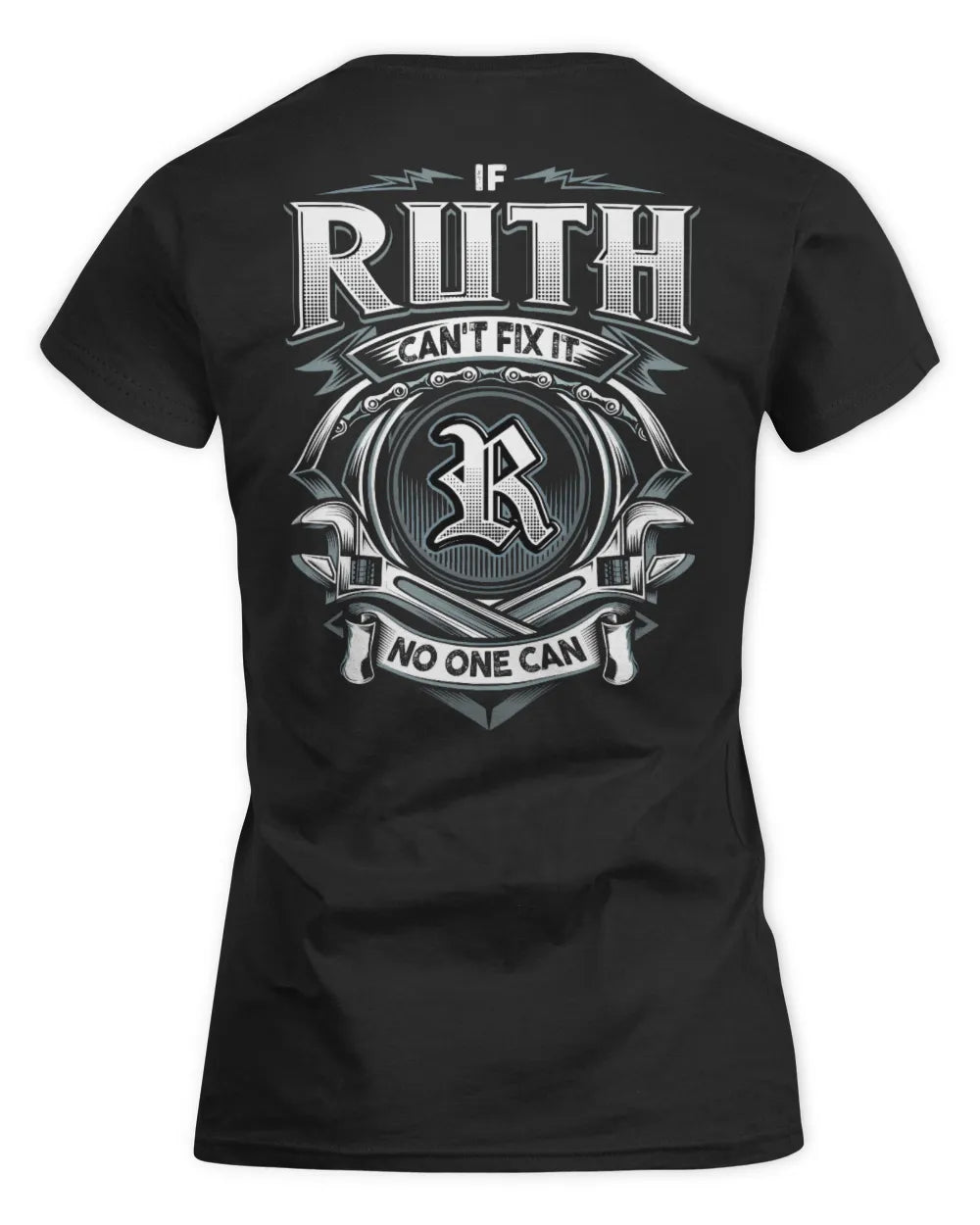 RUTH AP81-K4-626 - Personalized Ahmed Quote Apparel “If Ahmed Can't Fix It, No One Can” - Women's Standard T-Shirt - Black