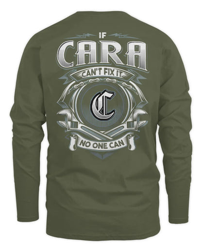 CARA AP81-K4-626 - Personalized Ahmed Quote Apparel “If Ahmed Can't Fix It, No One Can” - Men's Long Sleeved T-Shirt - Military Green
