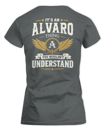 ALVARO KT06-M008 It’s a [NAME] Thing – You Wouldn’t Understand | Personalized Vintage T-Shirt - Women's Standard T-Shirt - Charcoal