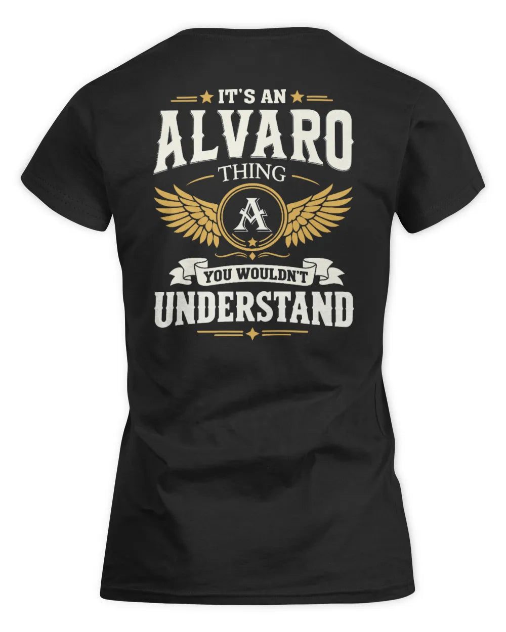 ALVARO KT06-M008 It’s a [NAME] Thing – You Wouldn’t Understand | Personalized Vintage T-Shirt - Women's Standard T-Shirt - Black