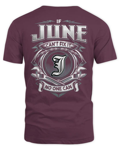 JUNE AP81-K4-626 - Personalized Ahmed Quote Apparel “If Ahmed Can't Fix It, No One Can” - Unisex Standard T-Shirt - Maroon