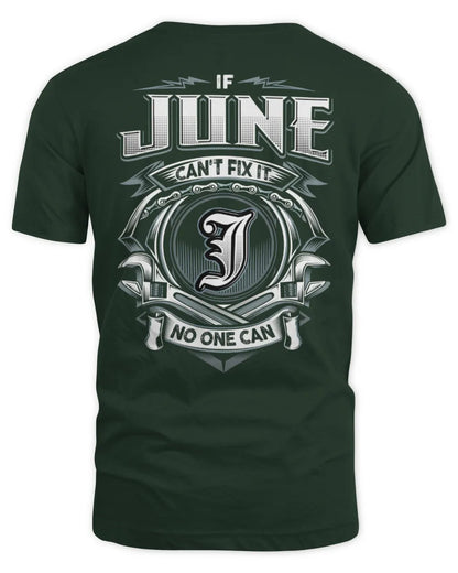 JUNE AP81-K4-626 - Personalized Ahmed Quote Apparel “If Ahmed Can't Fix It, No One Can” - Unisex Standard T-Shirt - Forest Green