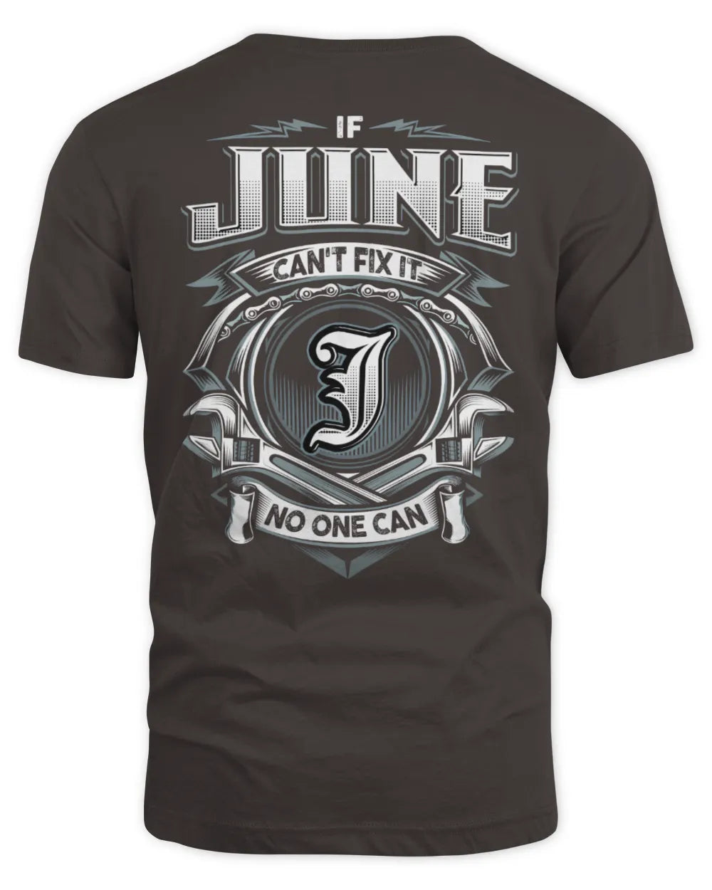 JUNE AP81-K4-626 - Personalized Ahmed Quote Apparel “If Ahmed Can't Fix It, No One Can” - Unisex Standard T-Shirt - Dark Chocolate