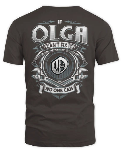 OLGA AP81-K4-626 - Personalized Ahmed Quote Apparel “If Ahmed Can't Fix It, No One Can” - Unisex Standard T-Shirt - Dark Chocolate