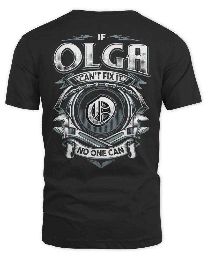 OLGA AP81-K4-626 - Personalized Ahmed Quote Apparel “If Ahmed Can't Fix It, No One Can” - Unisex Standard T-Shirt - Black